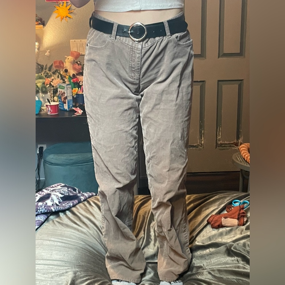 Brown corduroy pants